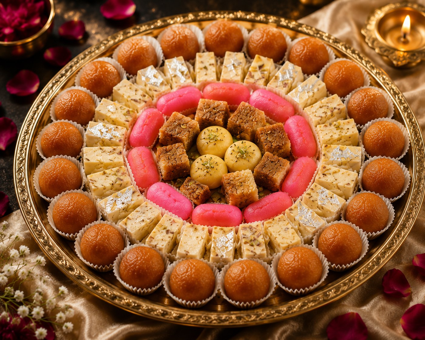 Plateau de célébration de sucreries